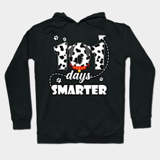 101 Days Smarter Dog Happy 101 Days School Student Teacher Hoodie